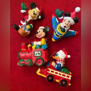 Lot of 4 Vintage Kurt Adler Walt Disney Christmas Ornaments